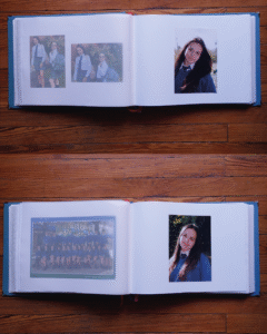 Fotos de secundaria organizadas en orden cronológico dentro del álbum